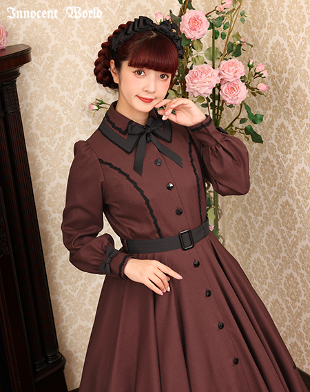 Innocent World｜メランジュヘリンボーンワンピース(再販・新色)