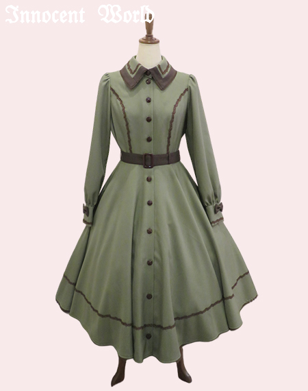 Innocent World｜メランジュヘリンボーンワンピース(再販・新色)