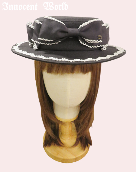innocent world イノワ リボンクロッシェハット 帽子 Innocent World｜リボンクロッシェハットRibbon Crochet Hat