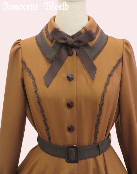 Innocent World｜メランジュヘリンボーンワンピース(1点物・特別カラー)