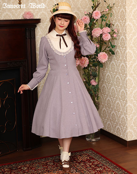 大学生協 割引 Innocent World｜丸衿ヨークワンピース(B品・ｻﾝﾌﾟﾙ品) ワンピース