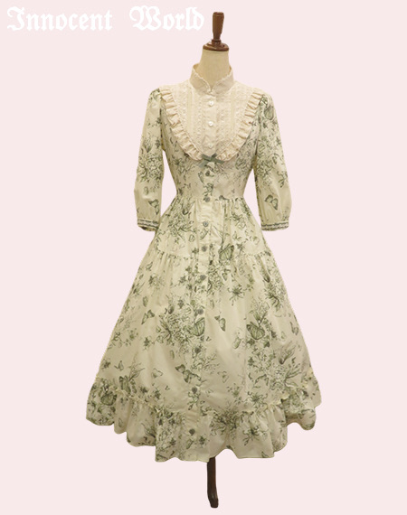 イノセントワールド　木漏れ日の中の鈴蘭ワンピース　美品 Innocent World｜木漏れ日の中の鈴蘭ティアードワンピース(受注生産