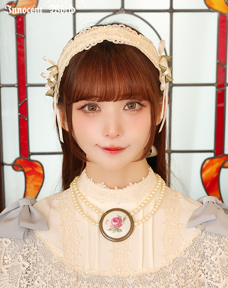Innocent World 別珍　ヘッドドレス Innocent World｜ロゼットヘッドドレス(ご予約)